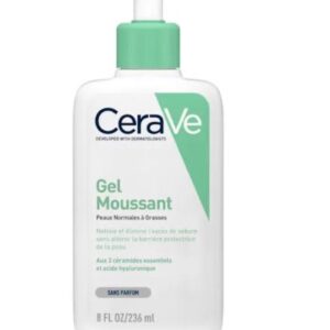 Cerave gel moussant peau grasse